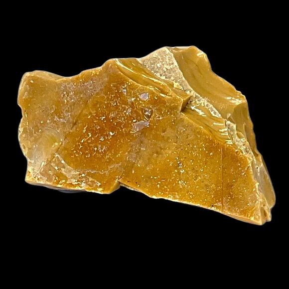 Carmel Chocolate Art Glass Cullet Slag Glass #5XL67 - Picture 1 of 6